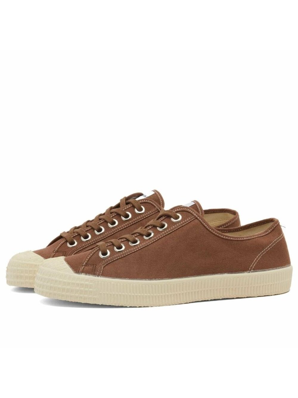 Novesta Star Master Contrast Stitch Sneakers in Brown/Beige Size 42